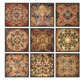 Tuscan Wall Panels, Individually Framed (Set of 9)