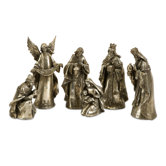 Silver Glory Nativity - Set of 6