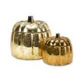 Chandler Mercury Glass Pumpkins (Set of 2)