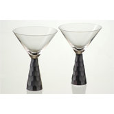 Artland Prescott Martini Glass in Black (Set of 2)