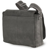 North South Laptop Messenger in Distressed Leather