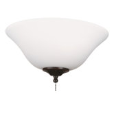 White Frost Ceiling Fan Glass Bowl Shade