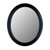 Premier Series Oval Mirror in True Black