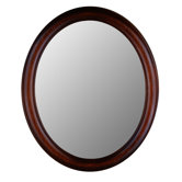 Premier Series Oval Mirror in Mahogany