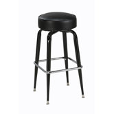 Steel Square Ring 30" Backless Metal Barstool