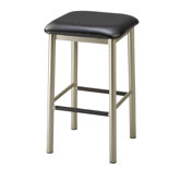 Steel Square 30" Backless Barstool