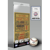 1933 MLB World Series New York Giants Mini Mega Ticket