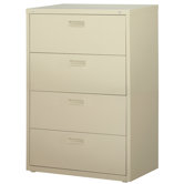 30" Wide 4 Drawer  HL1000-Series Lateral File Cabinet