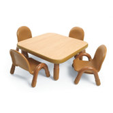 Square Baseline Toddler Table And Chair Set in Natural