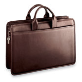 Platinum Single Gusset Zip Top Briefcase