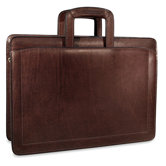 Belting Double Gusset Zip Top Briefcase