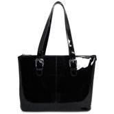 Patent Leather Madison Avenue Laptop Tote