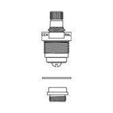 Cold Side O-ring Repair Kit with Stem Assembly and Seat