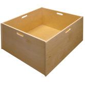 4 Sided Wooden Cart With Casters