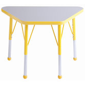 018" x 30" Trapezoid Learning Table in Gray