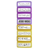 8 Piece Self-Inking Christian Stamps with Stand