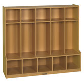 Colorful Essentials� 5-Section Coat Locker with Bench
