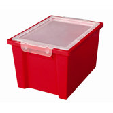 Large Storage Bin with Clear Lid
