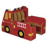 3-Piece Fire Engine Book Storage Center