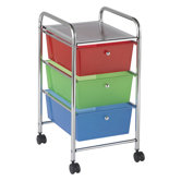 3-Drawer Rolling Organizer