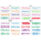 8 Piece Teacher Stamps with Stand (24 Pack)