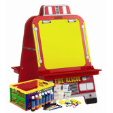 Fire Engine Easel with Paint Crate