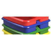 Two Compartment Large Plastic Art Caddy
