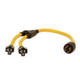 3 ft. Generator Y Adapter ? L14-30P to (2) 5-20R
