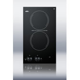 Two Burner Electric Cooktop in Black