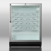 Wine Cellar with Scalloped Steel Shelving in Black