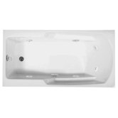 Basics 66" x 34" Rectangular Soaker Bath Tub with End Drain