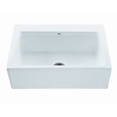 McCoy Single Bowl Kitchen Sink with Embossed Front Panel