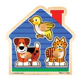 House Pets Jumbo Wooden Knob Puzzle