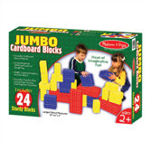 24-pc Jumbo Cardboard Building Blocks