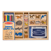 Wooden Animal Stamp Set