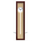 Illusion Wood Pendulum Wall or Table Clock In Walnut