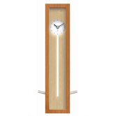 Illusion Wood Pendulum Wall or Table Clock In Natural