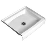 Cascade 54" x 34" Single Shower Base in White