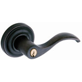 Wave Keyed Entry Lever with Right Handling