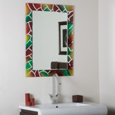 Abstract Frameless Mirror