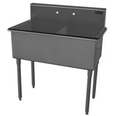 42" x 39" Double Bowl Scullery Sink