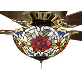 Tiffany Renaissance 3 Light Ceiling Fan Light