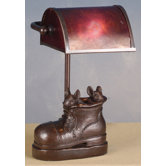 Mica Banker Mice in Shoe Accent Lamp