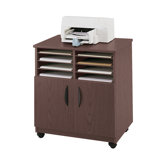 Mobile Machine Stand with Sorter in Mahogany