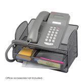 Onyx Mesh Telephone Stand in Black
