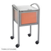 Impromptu File Cart in Locking Top in Grey