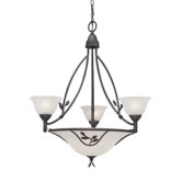 Garland Six Light Chandelier in Oil Rubbed Bronze