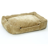 Corduroy Lounge Dog Bed in Honey