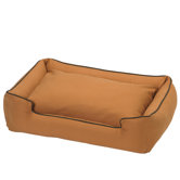 Organic Lounge Dog Bed in Terra Cotta