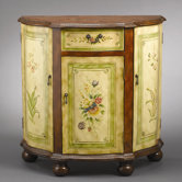 One Drawer Cabinet in Medium Wood